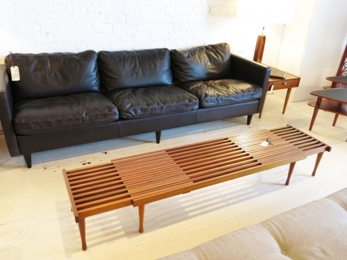Extendable slatted coffee table by Salter Brown USA