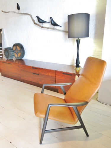 Alf Svennson recliner chair in leather
