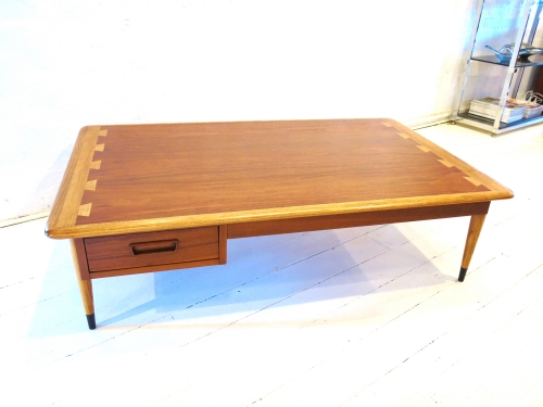 Large Mid Century Coffee Table with drawer ON SALE
