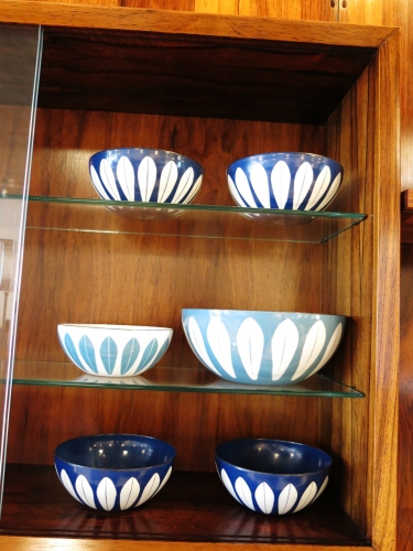 Selection of vintage Cathrine Holm enamel bowls