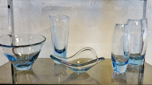 Selection of Holmegaard glassware