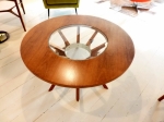 American Mid-Century Modern Coffee Table
Fully restored
circa - 1950
American Walnut 
New toughened glass centre