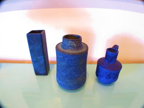 Art Ceramics in Cobalt blue from Germany circa 1960