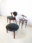 Rosewood Kai Kristiansen #42 chair (2 available in rosewood / 8 available in oak)
Rosewood sidetable and ottoman - Danish circa 1960
All items fully restored
