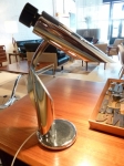 1970&#39;s Futurist style articulated chrome Table Lamp
Origin : Spain
Fully re-wired to Australian standards
Chrome - excellent condition