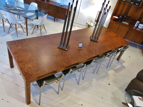 Huge American Mid-Century dining table by Milo Baughman