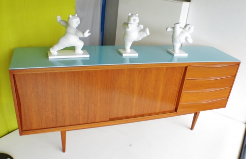 Sideboard with glass top