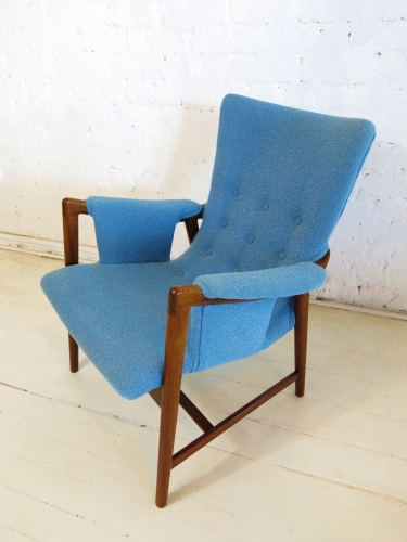 Danish armchair with wenge frame
