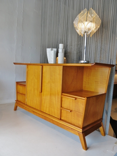 Stunning Queensland Maple art deco design cabinet