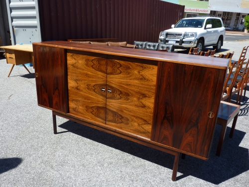 Tall Rosewood Credenza