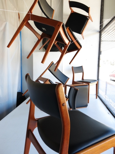 Set of 8 Danish chairs