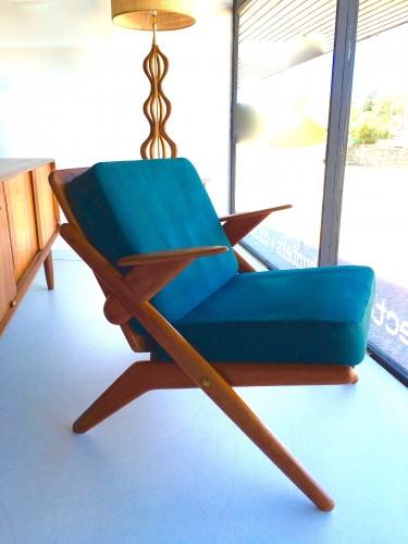Danish mid century teak chair