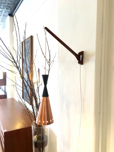 Danish Copper wall lamp