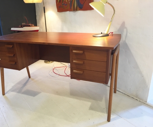 Danish Mid  century Teak and Oak desk