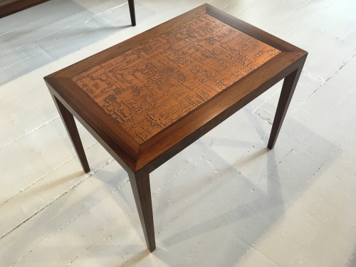 Severin Hansen copper inlay side table
