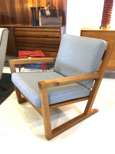 Danish oak  lounge chair