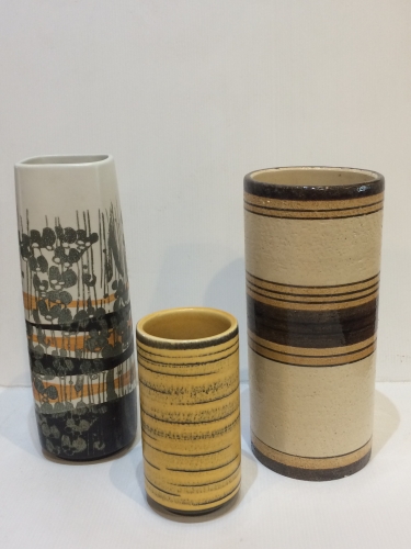 Danish and Italian ceramic vases