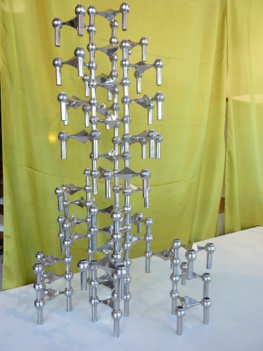 1970's Mid-Century Component Candle Holder Sculpture