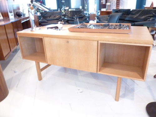 Oak desk by Oman Jun Made in Denmark  Fully restored Circa:1960