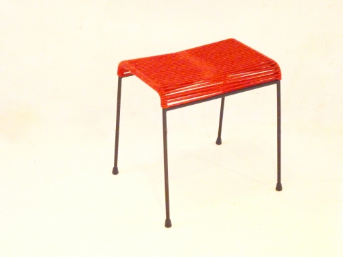 1950s rope  and iron stool