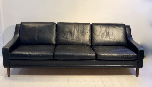 Danish leather 3 str lounge