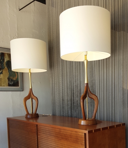 Elegant Mid-Century Lamps
