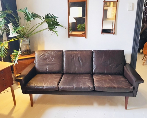 Danish Leather Lounge. ON HOLD