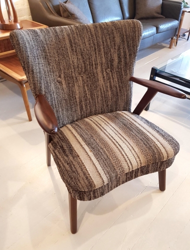 Danish 1950s chair in original fabric