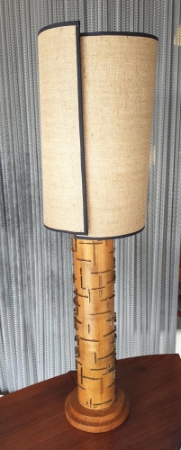 Repurposed Print Roller Lamp