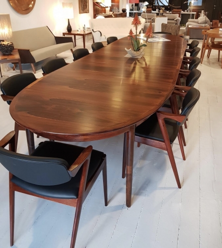 Brazilian Rosewood 4 Leaf Dining Table