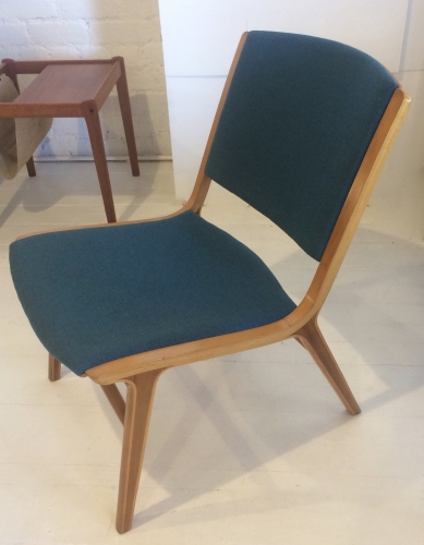 Iconic Danish Mid Century occasional upholstered AX chair.