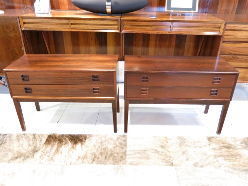 Rosewood Danish side tables